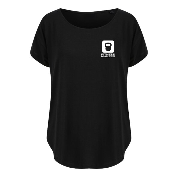 Fitness Instructor - Ladies Scoop Neck Oversized T-shirt - Performance Fabric Thumbnail