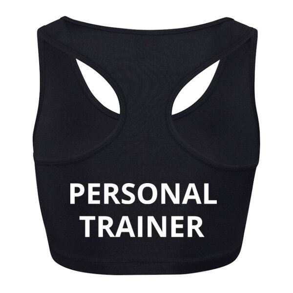 Ladies Personal Trainer - Ladies Racer Back Cropped Top - Performance Fabric Thumbnail