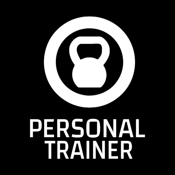 Personal Trainer Logo - Kettlebell in ring with text underneath Thumbnail