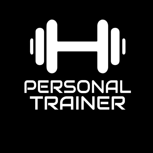 Personal Trainer Logo - Dumbell with text underneath (2) Thumbnail