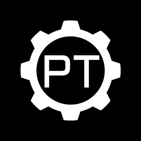 Personal Trainer Logo - PT in cog Thumbnail