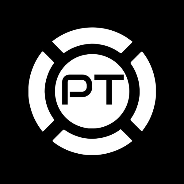 Personal Trainer Logo - PT in circle with pattern Thumbnail