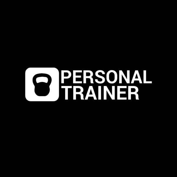 Personal Trainer Logo - Kettlebell inside rounded square with text toi right Thumbnail