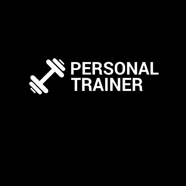 Logo - Dumbell In Rounded Square with Text to Right Thumbnail