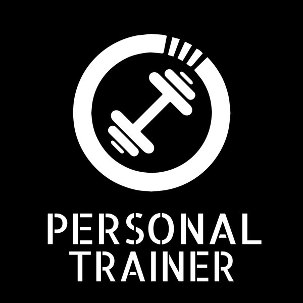 Logo - Dumbell in Broken Ring withText underneath Thumbnail