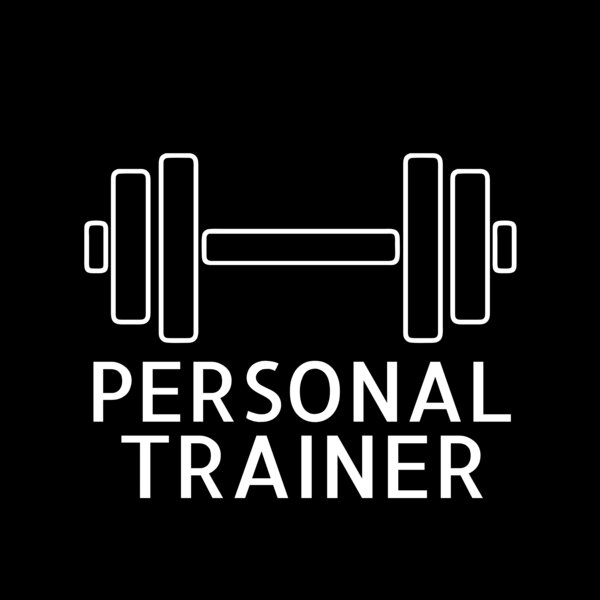 Personal Trainer Logo - Dumbell Outline Thumbnail