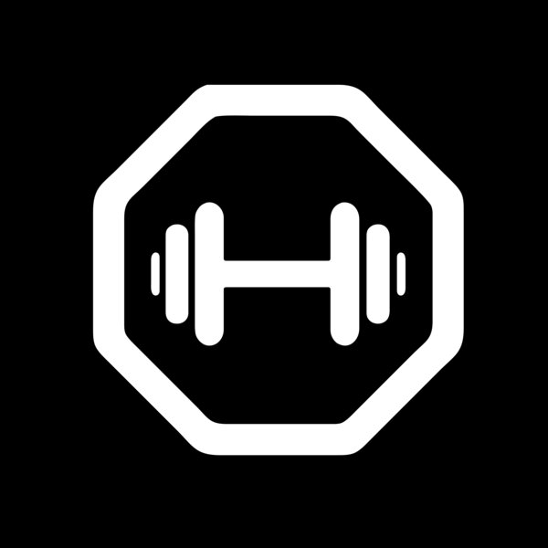 Dumbell inside Hexagon Thumbnail