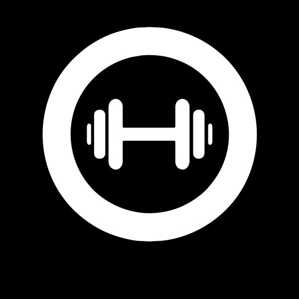 Logo - Dumbell in Thick Ring Thumbnail
