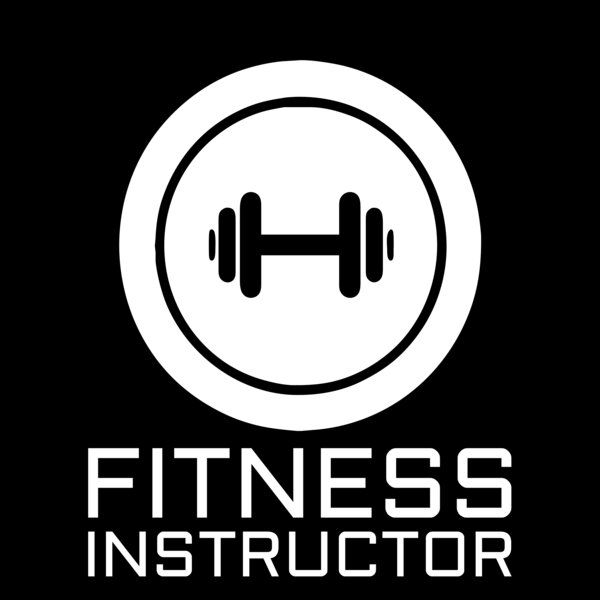 Logo - Dumbell inside Ring Design with Fitness Instructor Text Underneath Thumbnail