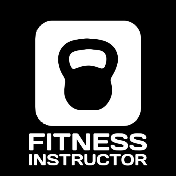 Kettlebell Inside Rounded Square with Fitness Instructor Text Underneath Thumbnail